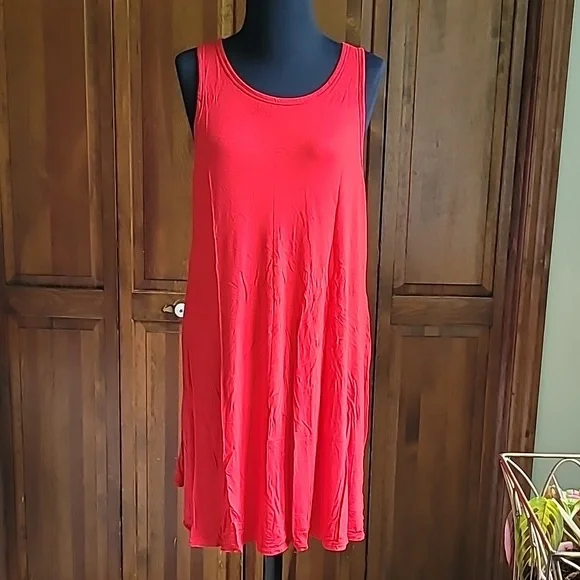 faded glory casual dress Faded Glory Denim Midi Shirt Dress Womens Size 16, 98% Cotton Blue Sleeveless